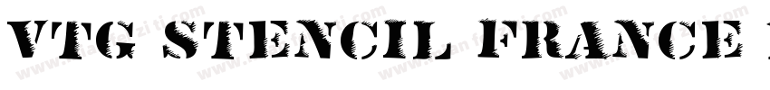 Vtg Stencil France N字体转换